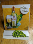 Aufstellkarte Mini - Alles Gute Wein