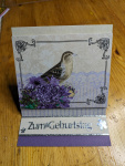 Aufstellkarte Mini - Geburtstag Vogel